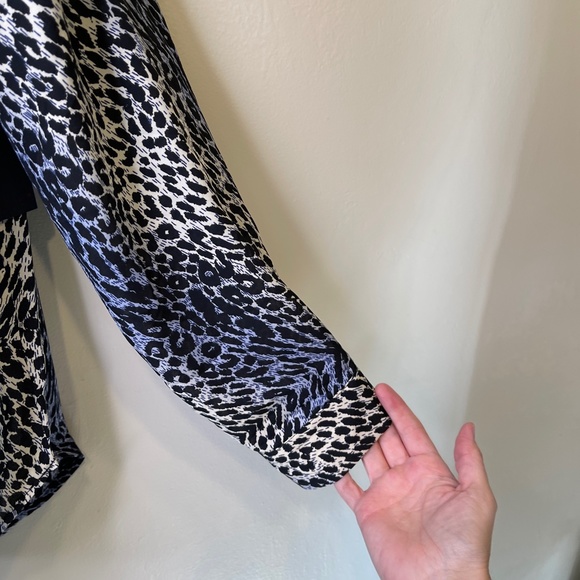 FYLO | NWT Animal Print Button Collared Blouse - Picture 11 of 15